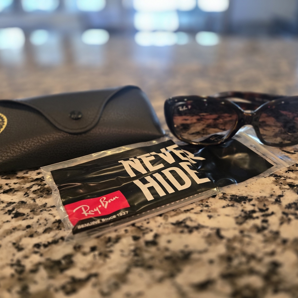 Ray-Ban Jackie Ohh Dark Tinted Sunglasses NWOT